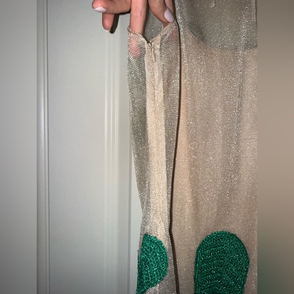 Anthropologie x Simon Miller Hibiscus Crochet Midi Dress Green Sz small - Picture 8 of 11